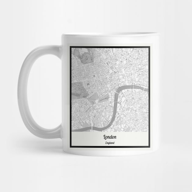 Map of London - England by AeTDesignPT